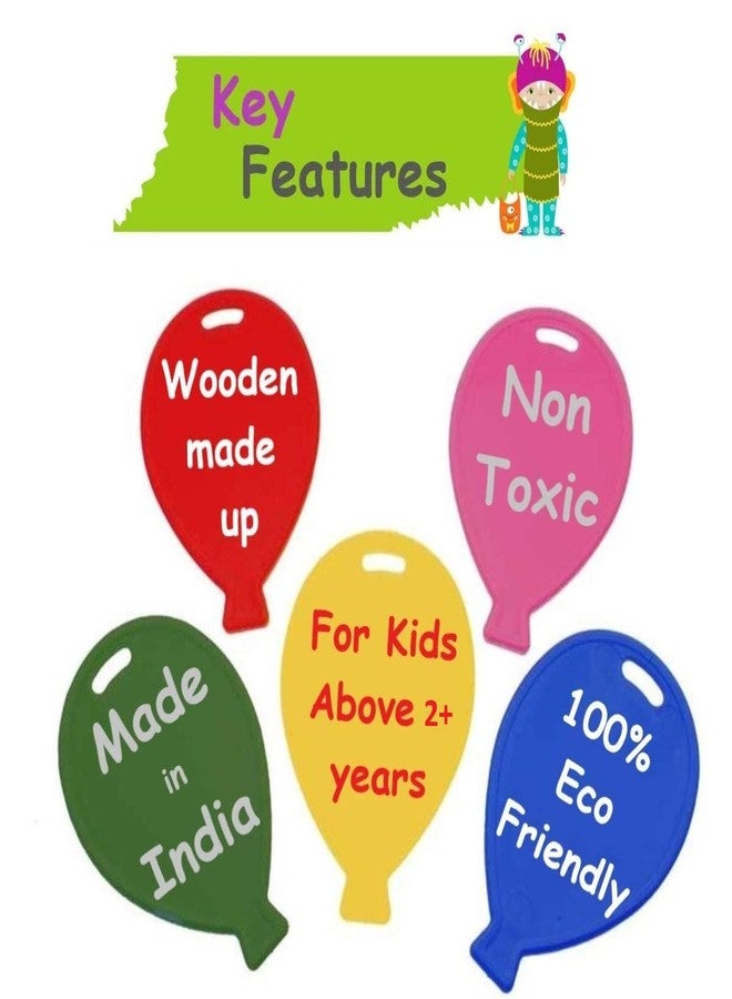 CHANNAPATNA TOYS Indian Wooden Panda Russian Nesting Dolls for Kids (2 Years+) - 6 Inch Multicolor - Set of 5 pcs | Activity Toy for Babies - Image 5